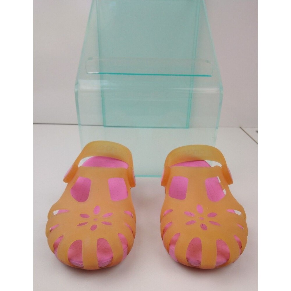 Crocs Chameleon Shirley Girls Sandals Pink Orange Girls Size 11 - Picture 2 of 8
